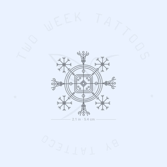 Tatuaje semipermanente Hulinhjálmur - Juego de 2