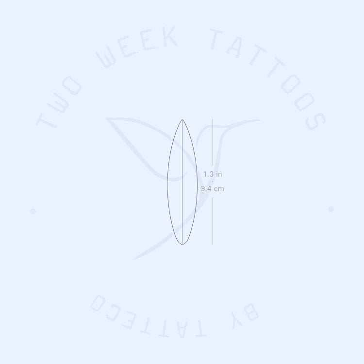 Surfboard Semi-Permanent Tattoo - Set of 2
