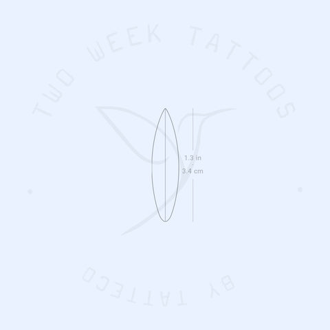 Surfboard Semi-Permanent Tattoo - Set of 2