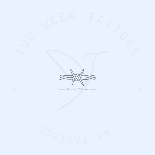 Barbed Wire Semi-Permanent Tattoo - Set of 2