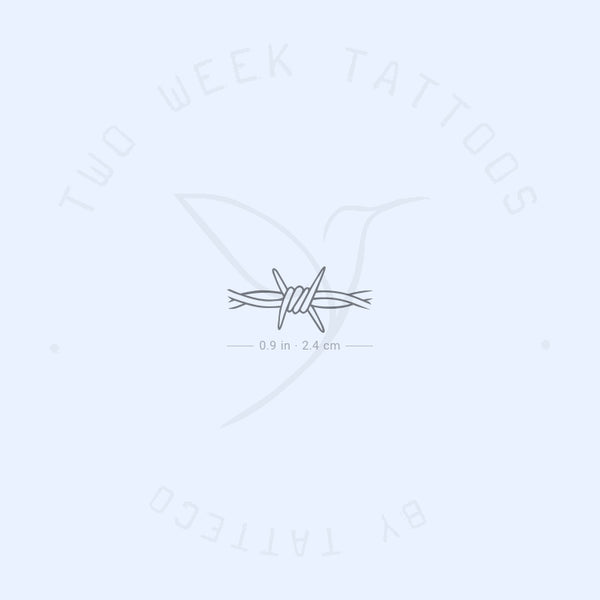 Barbed Wire Semi-Permanent Tattoo - Set of 2