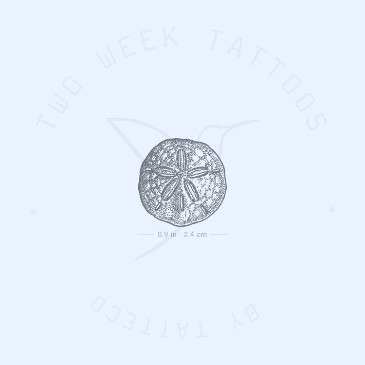 Sand Dollar Semi-Permanent Tattoo - Set of 2