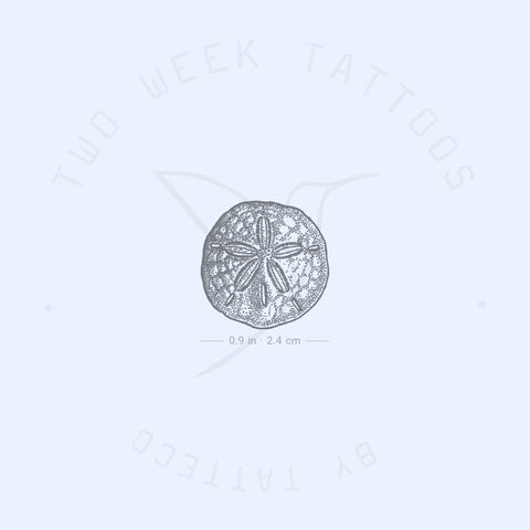 Sand Dollar Semi-Permanent Tattoo - Set of 2