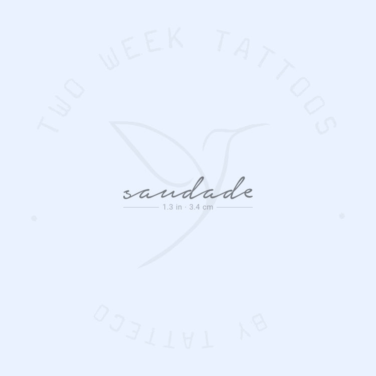 Saudade Semi-Permanent Tattoo - Set of 2