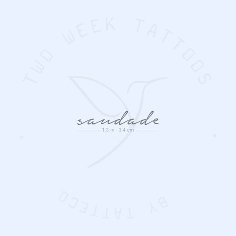 Saudade Semi-Permanent Tattoo - Set of 2
