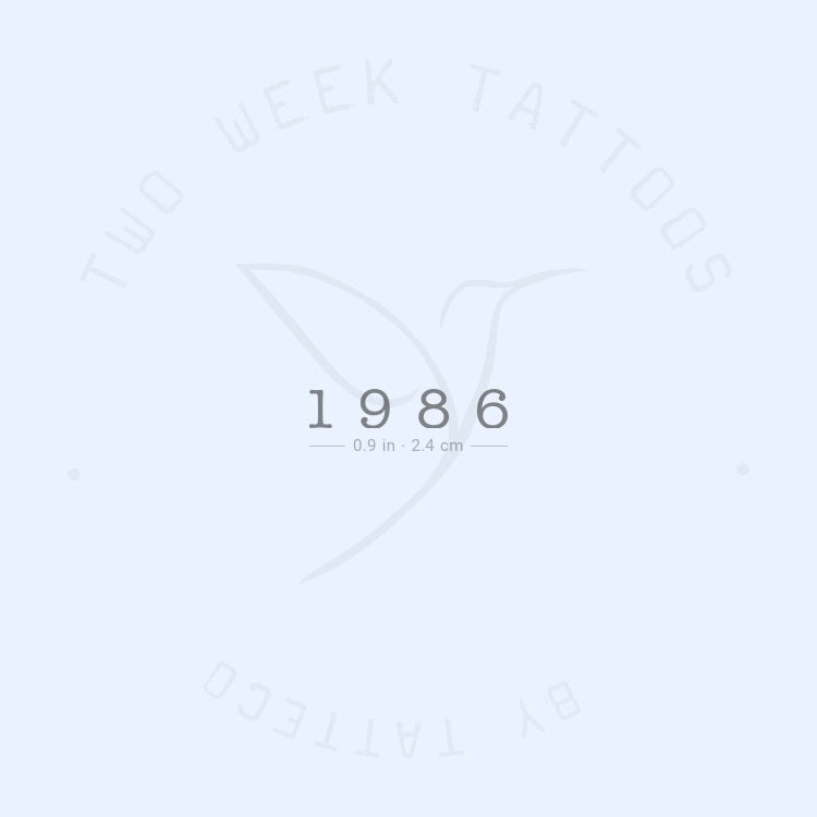 Tatuaje semipermanente de 1986 - Juego de 2
