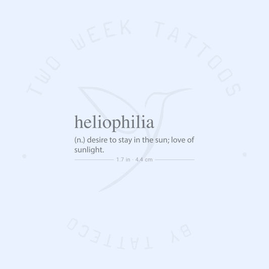 Tatuaje semipermanente de heliofilia - Juego de 2