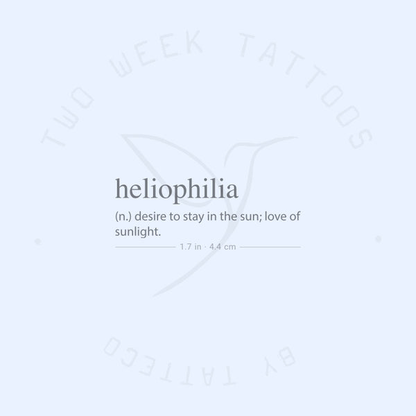 Heliophilia Semi-Permanent Tattoo - Set of 2