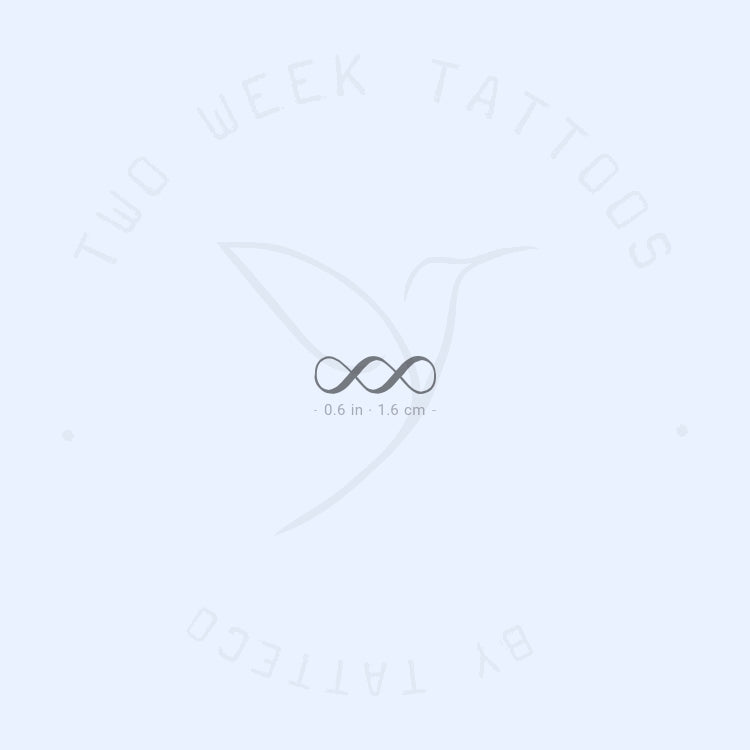Double Infinity Symbol Semi-Permanent Tattoo - Set of 2