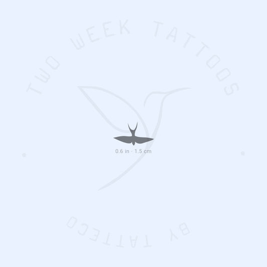 Tatuaje semipermanente de golondrina voladora (juego de 2)