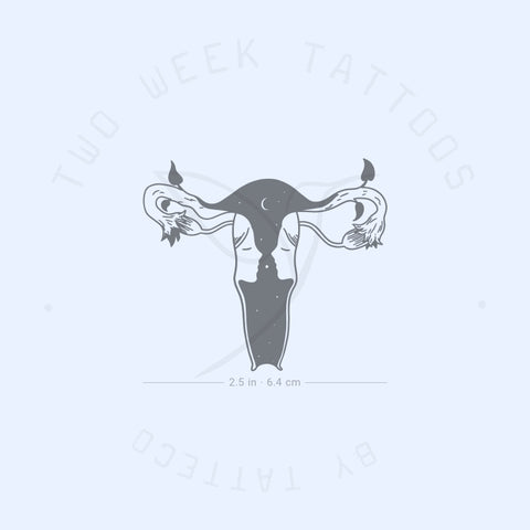 Small Moon Child Semi-Permanent Tattoo - Set of 2