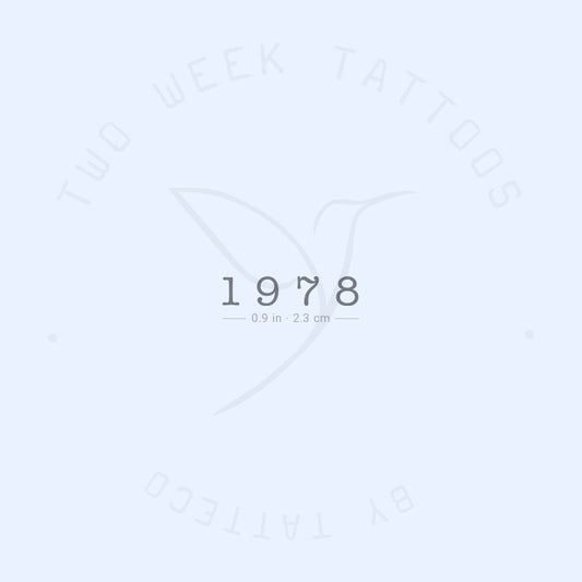 Tatuaje semipermanente de 1978 - Juego de 2