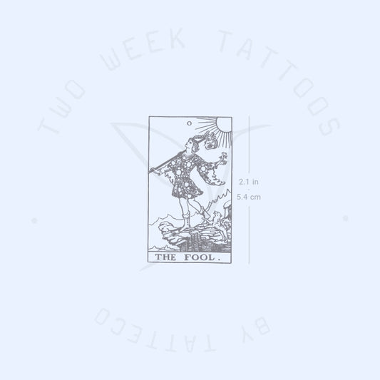 Tatuaje semipermanente de la carta del Tarot El Loco (juego de 2)