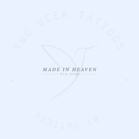 Made In Heaven Semi-Permanent Tattoo - Set of 2