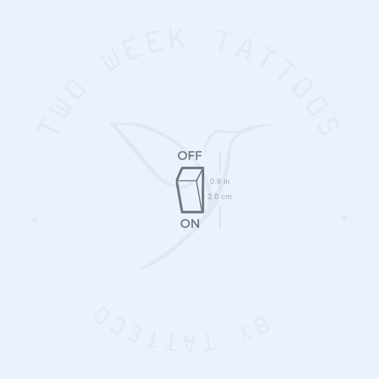 Minimalist Switch Semi-Permanent Tattoo - Set of 2