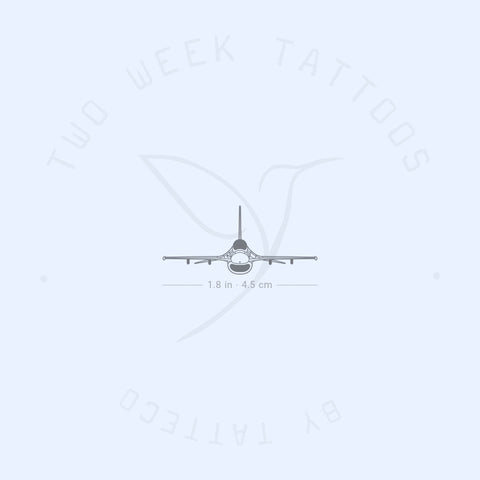 F-16 Semi-Permanent Tattoo - Set of 2