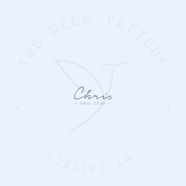Chris Semi-Permanent Tattoo - Set of 2