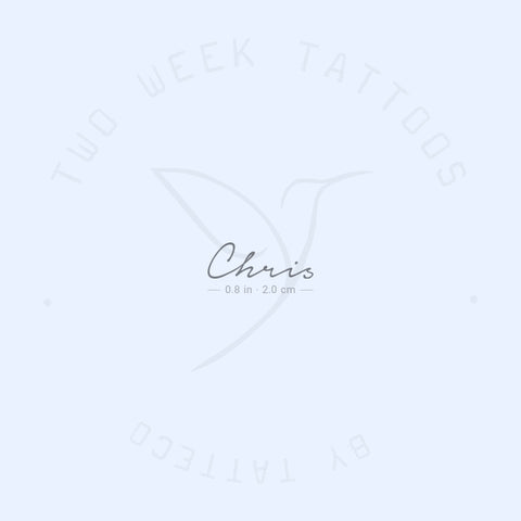 Chris Semi-Permanent Tattoo - Set of 2