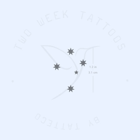 Tatuaje semipermanente de la constelación Crux - Juego de 2