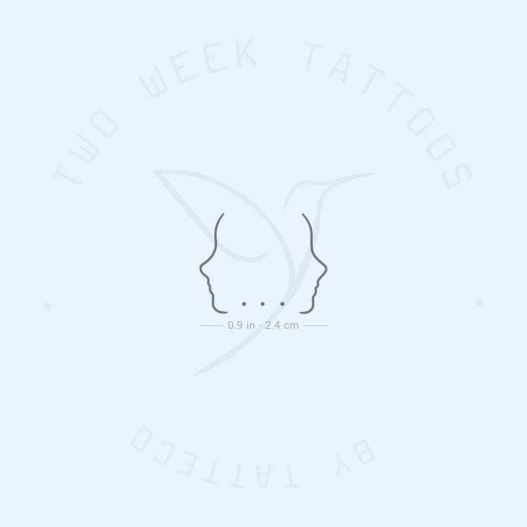 Ellipsis Semi-Permanent Tattoo - Set of 2