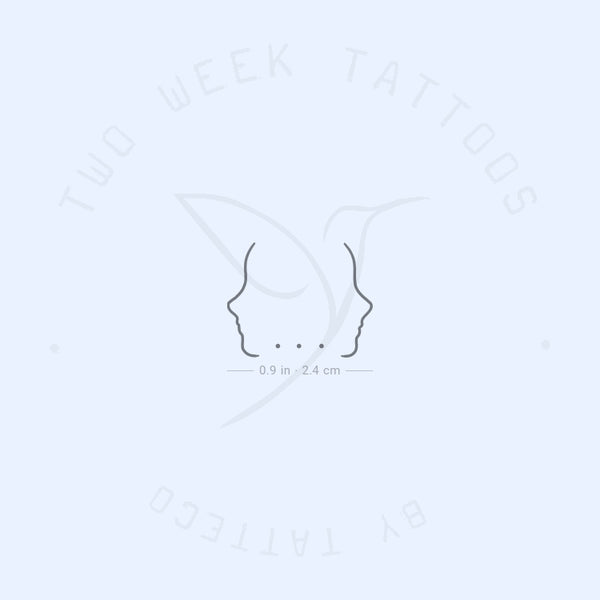 Ellipsis Semi-Permanent Tattoo - Set of 2