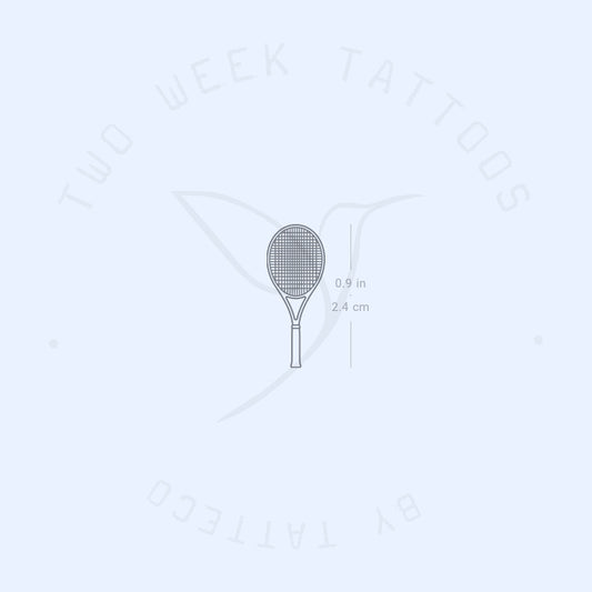 Tennis Racket Semi-Permanent Tattoo - Set of 2