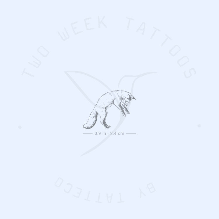 Diving Fox Semi-Permanent Tattoo - Set of 2