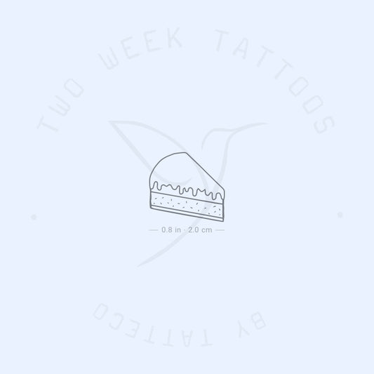 Cake Slice Semi-Permanent Tattoo - Set of 2