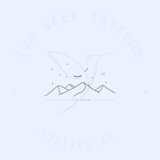 Tatuaje semipermanente de la Montaña Durmiente - Juego de 2