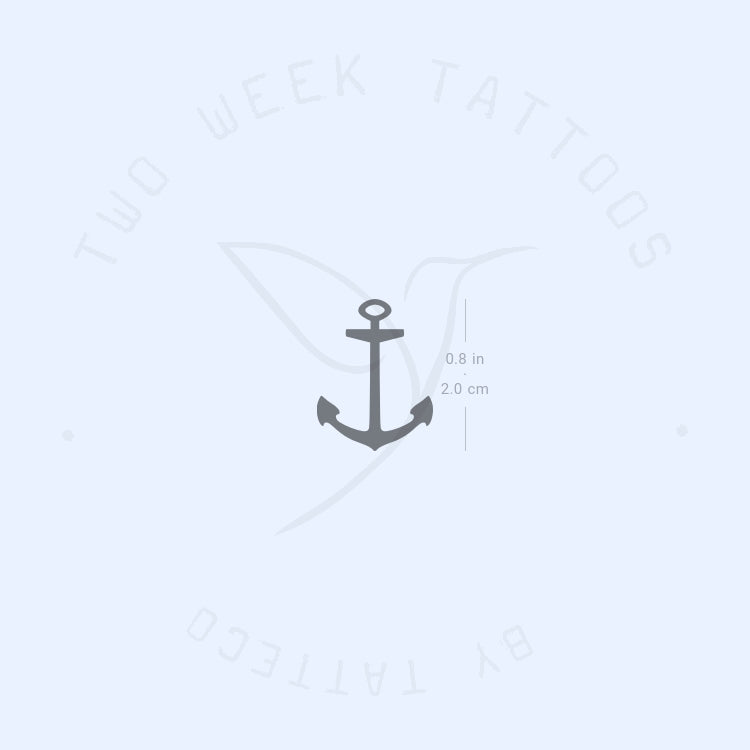 Small Anchor Semi-Permanent Tattoo - Set of 2