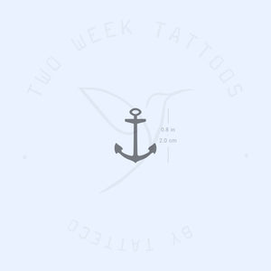 Small Anchor Semi-Permanent Tattoo - Set of 2