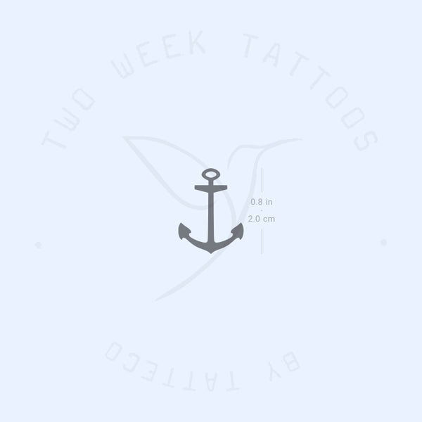 Small Anchor Semi-Permanent Tattoo - Set of 2