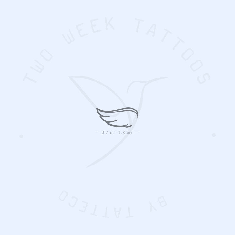 Small Left Wing Semi-Permanent Tattoo - Set of 2