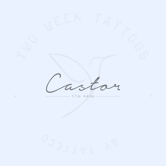 Tatuaje semipermanente Castor - Juego de 2