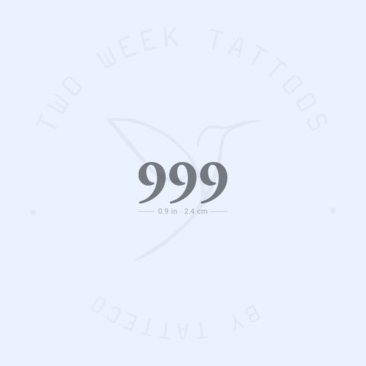 Tatuaje semipermanente 999 - Juego de 2
