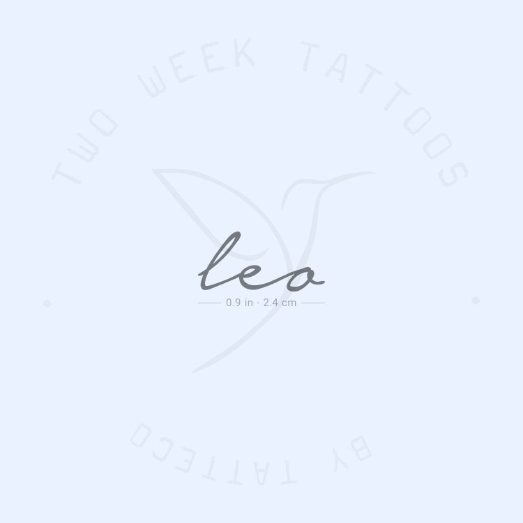 Tatuaje semipermanente de Leo - Juego de 2