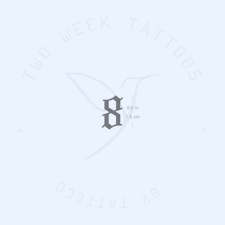 Eight Semi-Permanent Tattoo - Set of 2