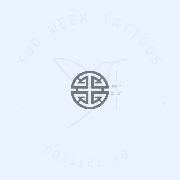 Fu Symbol Semi-Permanent Tattoo - Set of 2
