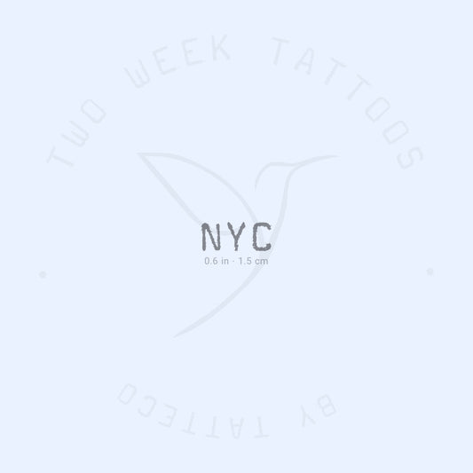 Tatuaje semipermanente de Nueva York - Juego de 2