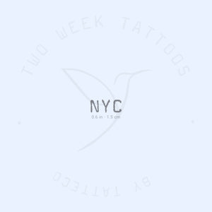 NYC Semi-Permanent Tattoo - Set of 2