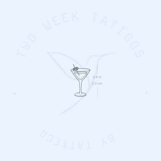 Tatuaje semipermanente de Martini - Juego de 2