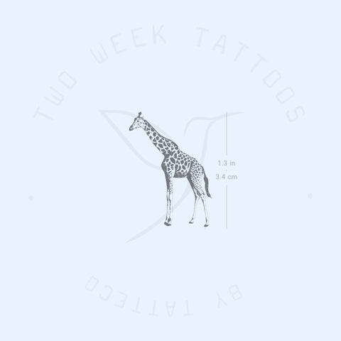 Giraffe Semi-Permanent Tattoo - Set of 2
