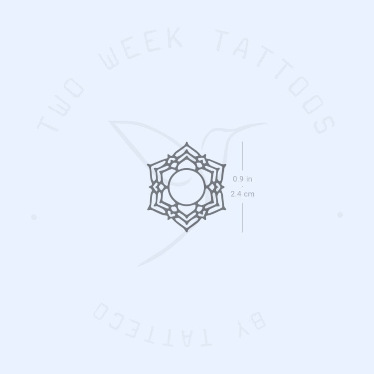 Sahasrara Chakra Semi-Permanent Tattoo - Set of 2