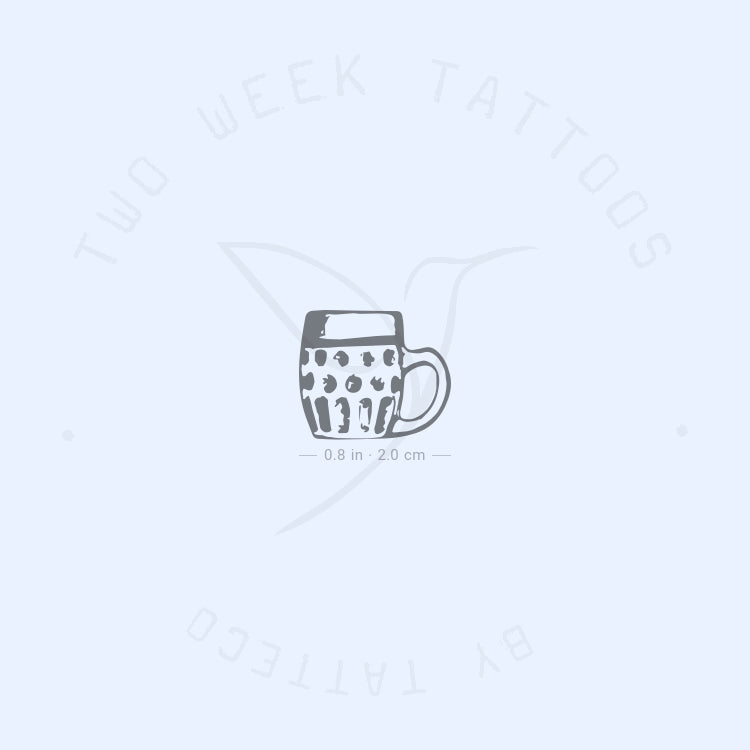 Tatuaje semipermanente de jarra de cerveza Oktoberfest (juego de 2)