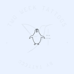 Penguin Semi-Permanent Tattoo - Set of 2