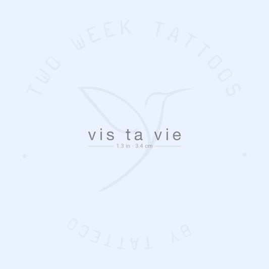 Tatuaje semipermanente Vis Ta Vie - Juego de 2