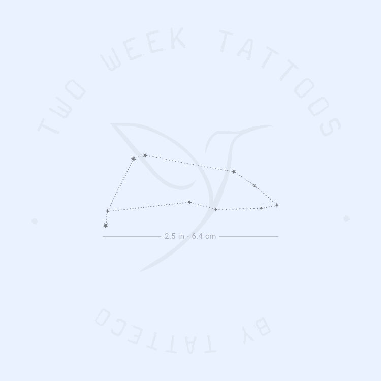 Capricornus Dots Constellation Semi-Permanent Tattoo - Set of 2