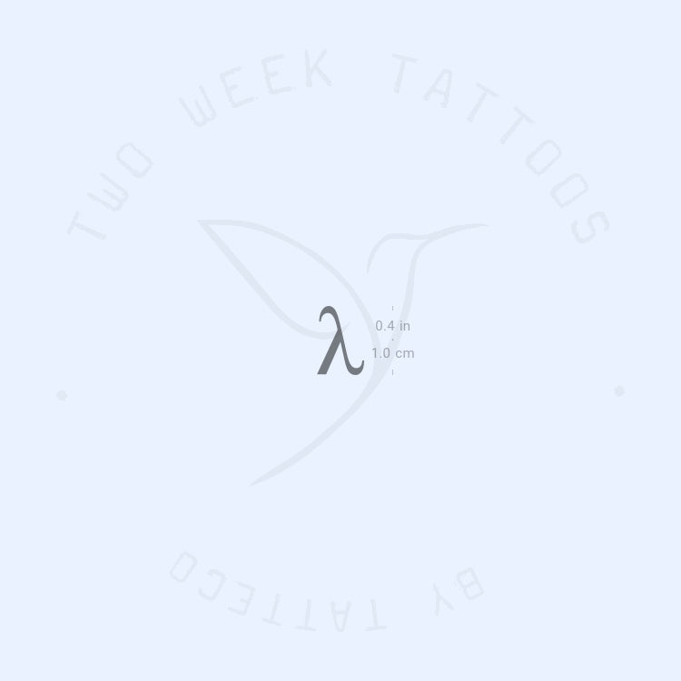 Lambda Semi-Permanent Tattoo - Set of 2