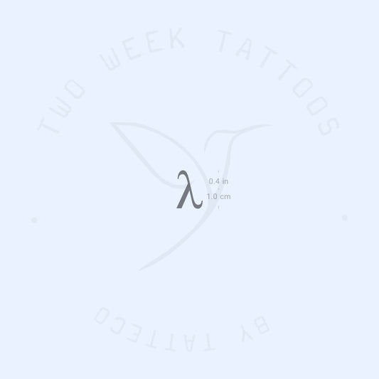 Lambda Semi-Permanent Tattoo - Set of 2