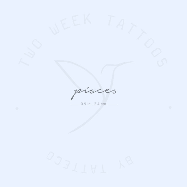 Pisces Semi-Permanent Tattoo - Set of 2